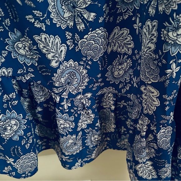 Vince Camuto Asymmetrical Maxi Skirt NWT Size 3X Color Deep Azure - Picture 6 of 7